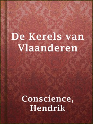 cover image of De Kerels van Vlaanderen